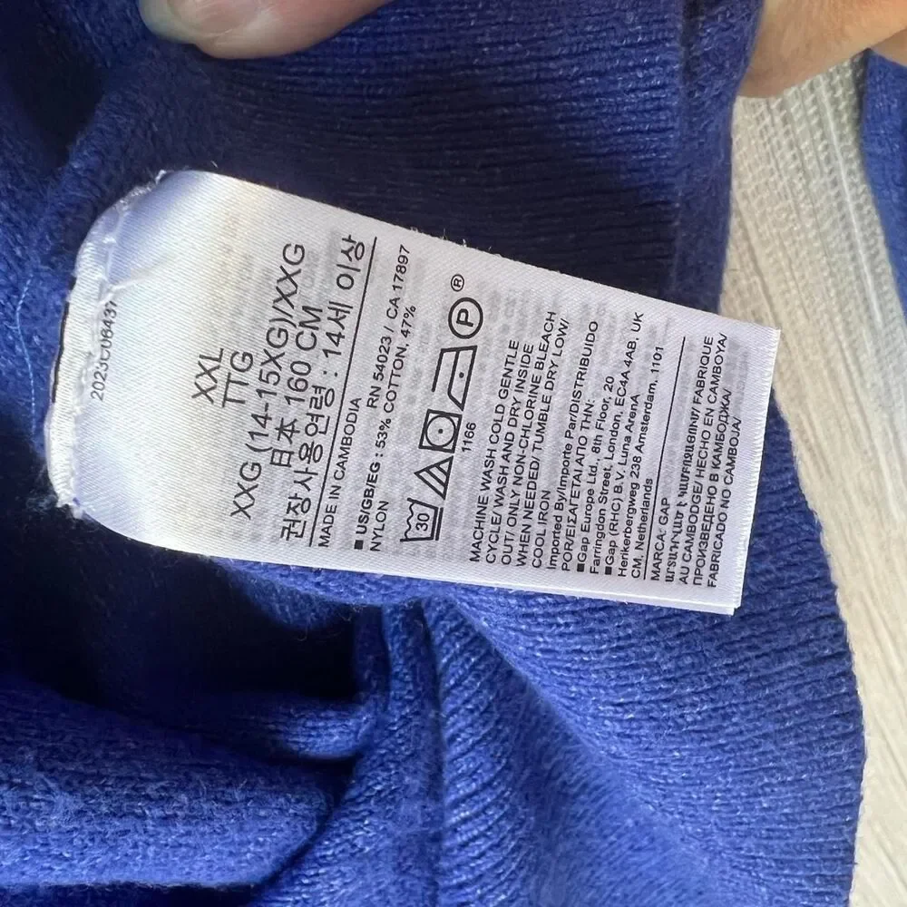 Gap Blue and Purple Jumper